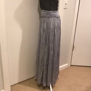 Summer Maxi Skirt Crushed Polyester/ Viscose